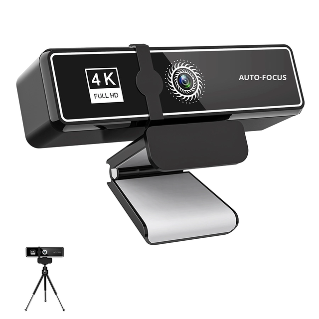 1080P HD Webcam with Microphone Auto Focus 120°Wide Angle Plug and Play USB Web Camera for Video Conferencing Live Streaming