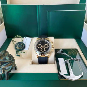 2025 montre mécanique de luxe haut de gamme pour hommes avec lunette en diamant arc-en-ciel et cadran chronographe en nacre - Product Image 5