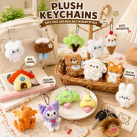 Mignons petits pendentifs en peluche, composants d'accessoires DIY, broches, décorations pour sacs à dos, rembourrage personnalisé en coton PP, porte-clés en gros