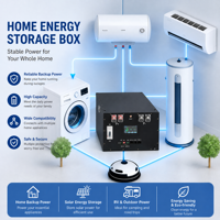 Boîtier de batterie empilable 48V 20kWh vide avec affichage LCD BMS, stock UE, pour système de stockage d'énergie industriel.
