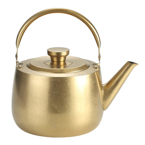 Chef Meis Stainless Steel Teapot 4L5L Large Capacity Flat Bottom For Restaurant Use - Product Image 1
