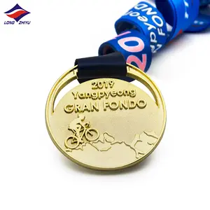 Bike Longzhiyu 16 Years Adventure Finisher Bike Medal Maker Custom Cycling Miniature Spinning Medal Wholesale Bicycle For Kid Medal