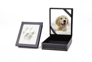 <strong>Pet</strong> <strong>Memorial</strong> Paw Prints <strong>Box</strong> Photo Frame <strong>Box</strong> With Clay - Product Image 5