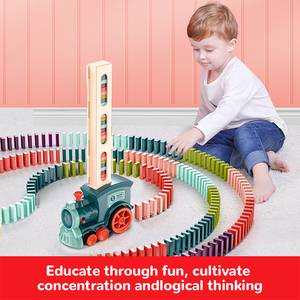 Voitures dominos à monter soi-même pour enfants, jouet avec blocs électriques, son de lumière, bricolage, cadeau d'intelligence pour bricolage - Product Image 3