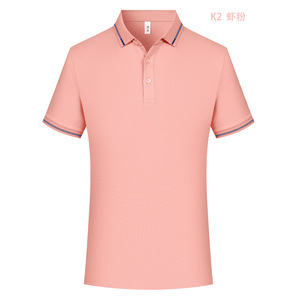 เสื้อโปโลสีพื้น ผ้าฝ้าย 215 กรัม ผ้าปิเก้ แต่งขอบตัดกัน แขนสั้น ชุดทำงาน ชุดลำลองฤดูร้อน - Product Image 4