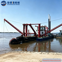 OEM/ODM Заказной земснаряд с режущим и всасывающим устройством, Высокоэффективное дноуглубительное оборудование для добычи песка, Поставляется напрямую с завода-производителя в Китае