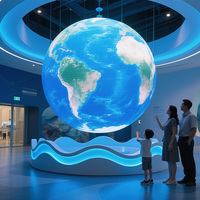 Écran lumineux sphérique LED personnalisé P2 Écran d'affichage circulaire incurvé flexible intelligent d'intérieur