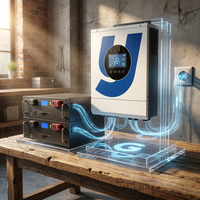 Kit onduleur solaire hors réseau 3,6 kW avec batterie lithium 100 Ah à décharge profonde pour l'alimentation électrique autonome des foyers