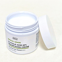Crème hydratante et légère à l'acide glycolique, exfoliante pour le visage, soin de la peau, marque privée