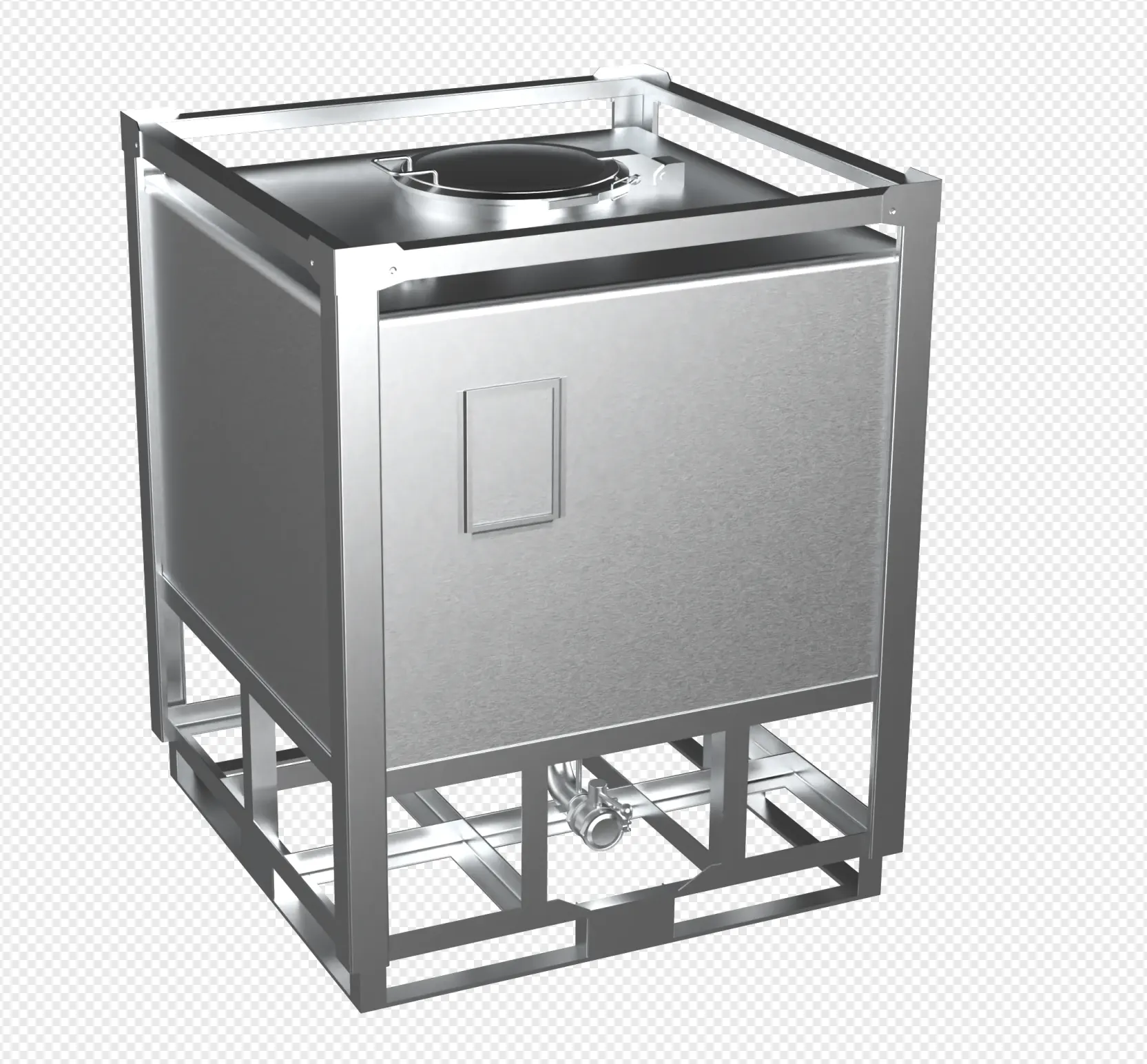 Chemikalienlagerausrüstung edelstahl quadratischer Wassertank Preis