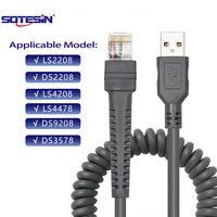 3M Cuivre Pur USB 2.0-RJ50 Câble Données Original Scanner Code-barres Symbol Motorola S2208 DS2208 LS4208 LS4478 DS9208 DS3578
