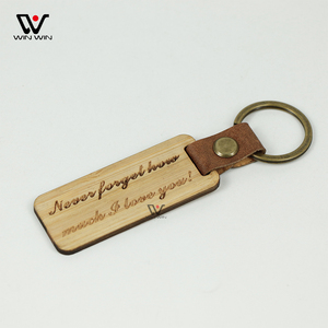 LLavero de Metal y madera con logotipo personalizado, llavero de cuero, artesanías, regalos para el Día <span class=keywords><strong>del</strong></span> Padre - Product Image 5