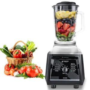 Hot Sale Fruit Juicer Crest Electrical Smoothie Mixer Blender Machine Ice Mixer Heavy Duty Power Commercial 4500w 2 In 1 Silver