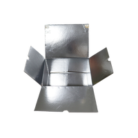 Boîte en carton ondulé en aluminium recyclé sur mesure pour l'emballage des aliments frais et l'expédition à froid