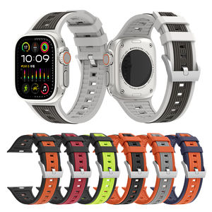 Bracelet de montre en silicone RYB Sport pour <span class=keywords><strong>Apple</strong></span> <span class=keywords><strong>Watch</strong></span> Ultra 2, bracelet de montre intelligente pour <span class=keywords><strong>Apple</strong></span> <span class=keywords><strong>Watch</strong></span> Series 10 9 8 <span class=keywords><strong>7</strong></span> 6 SE - Product Image 4