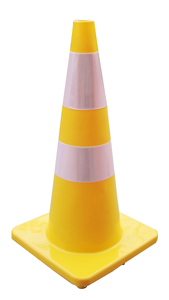Cono <span class=keywords><strong>de</strong></span> Tráfico Amarillo y Negro, Cono <span class=keywords><strong>de</strong></span> Seguridad con 8 Luces <span class=keywords><strong>de</strong></span> Advertencia Recargables - Product Image 2