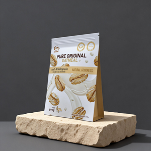 Flocons d'avoine purs biologiques, <span class=keywords><strong>petit</strong></span>-déjeuner épuré <span class=keywords><strong>pour</strong></span> la perte de <span class=keywords><strong>poids</strong></span> - Product Image 3