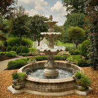Prix de gros moule 3d silicone décoratif mur béton pierre artificielle moule fontaine d'eau pour ornements de jardin