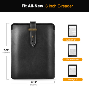 Moko Trọng lượng nhẹ PU da tay áo túi trường hợp cho Kindle 11 6 inch Kindle vovage 6 inch <span class=keywords><strong>ereader</strong></span> - Product Image 2