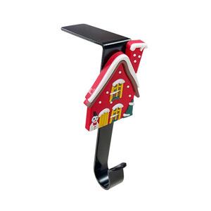 Gancho metálico para puerta con forma de árbol de Navidad y letrero de Feliz Navidad, gancho decorativo para fiestas y reuniones familiares - Product Image 4