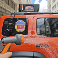Réservoir d'eau pressurisé portable de 24 L, kit de douche extérieure alimenté par batterie à charge rapide pour le camping, la randonnée, le 4x4 tout-terrain