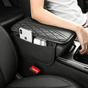 Coussin d'<span class=keywords><strong>accoudoir</strong></span> universel sur mesure <span class=keywords><strong>pour</strong></span> voiture, pochette de rangement multifonctionnelle, protection de boîte d'<span class=keywords><strong>accoudoir</strong></span> <span class=keywords><strong>central</strong></span> en cuir surélevée <span class=keywords><strong>pour</strong></span> automobile - Product Image 1