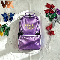 Sac à dos scintillant pour cheerleading et danse, plusieurs couleurs, grande capacité, pour filles de tous âges, sacs d'organisation scintillants