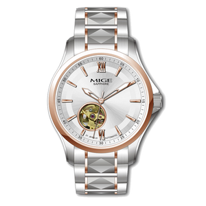 1Customized Luxury Stainless Steel Miyota <b>Automatic</b> Mechanical Water Resistant <b>Chronograph</b> Men's Watch Pointer Dial 20mm Band - Product Image 1