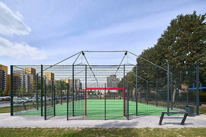 Terrain <span class=keywords><strong>de</strong></span> Football populaire/5 A, <span class=keywords><strong>Cage</strong></span> <span class=keywords><strong>de</strong></span> Football Standard en acier avec clôture - Product Image 4