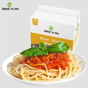 Vente en gros Keto Ramen coréen épicé à faible teneur en sucre Gi Aliments pour diabétiques Pâtes Keto Konjac
