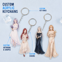 Porte-clés en plastique, porte-clés en acrylique, petits porte-clés fantaisie, breloques de sac, thème Anime, vente en gros, pour articles promotionnels d'artistes et cadeaux d'événements