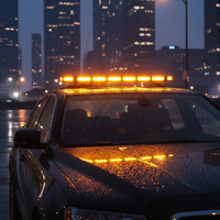Barre lumineuse stroboscopique directionnelle de voyant d'avertissement de LED-760D-6 | Black Hawk Series Amber Light Bar Beacon Roof Top Strobe