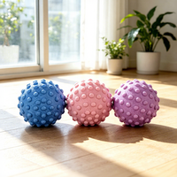 Pelotas de Masaje para Relajación Profunda, Pelota de Masaje con Púas para Liberación de Tejido Profundo y Fascia, para Recuperación Deportiva
