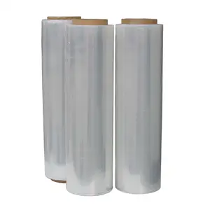 18''x1500'x80gauge el streç plastik Film palet Shrink Wrap Film durumda başına 4 rulo