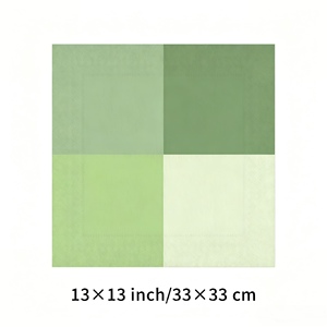 Solución de Vajilla Verde Salvia - Platos y Servilletas con Borde Dorado OEM para Marcas de Bodas - Proveedor de Soluciones para Eventos - Product Image 5