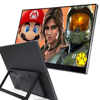 Moniteur portable intelligent 14 pouces 1920*1080p, écran supplémentaire compatible avec les smartphones, les ordinateurs portables et les ordinateurs