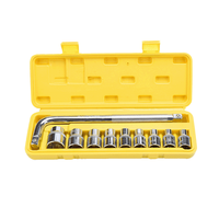Jeu de douilles profondes CRV 1/2 "de haute qualité clé à cliquet finie noire avec hexagonale et Torx pour une utilisation en réparation