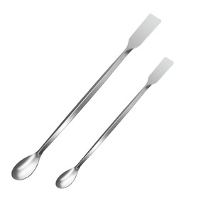 Espátula de acero inoxidable con pala y cuchara para muestreo, cuchara de hierro para microvolúmenes, espátula de laboratorio con pala, 30 cm - Product Image 1