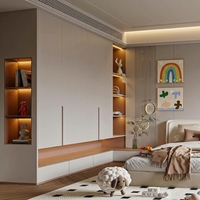 Armoire suspendue réglable en bois minimaliste professionnelle pour chambre à coucher, 2 tiroirs, autoportante, durable, écologique, mobilier de maison