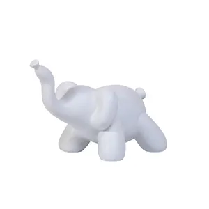 도매 북유럽 스타일 크리 에이 티브 풍선 코끼리 현대 인기 조각 홈 장식 공예 동물 작은 장식