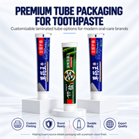 Tubes d'emballage de dentifrice en aluminium-plastique laminé avec bouchon à vis 12,7-35 mm, impression UV, logo personnalisé, soins bucco-dentaires