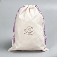Pochette de rangement personnalisée en non-tissé recyclable avec cordon de serrage, motif dessin animé simple, pour chaussures de course, articles de beauté et cadeaux de fêtes