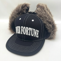 Gorra de Béisbol de 6 Paneles para Hombre al por Mayor con Orejeras de Piel Sintética, Gorras de Caza Bordadas, Gorras Sherpa Cálidas de Invierno con Orejeras de Diseñador