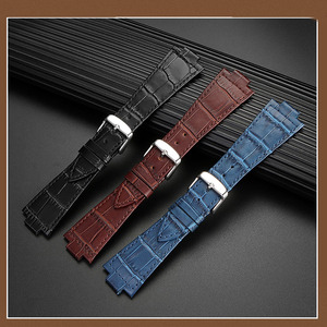 Sgancio rapido 12mm <span class=keywords><strong>coccodrillo</strong></span> PRX tissso cinturino <span class=keywords><strong>in</strong></span> vera pelle con fibbia <span class=keywords><strong>in</strong></span> acciaio inossidabile compatibile con smartwatch da 40mm - Product Image 3