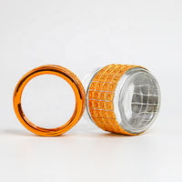 Bouteille de Dubai Golden Safran Emballage rond de haute qualité Flacons en verre transparent 50g 100g Boîtes vides
