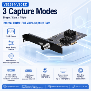 PCIe 2.0 X1 + SDI ไฮบริด4K30/1080P60 YUY2กล้องโหมดเดี่ยว/สอง/สามโหมดพร้อมการ์ดจับภาพวิดีโอ - Product Image 3