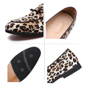 Chaussures de smoking pour hommes grande taille 37-48, motif léopard, bout rond, mocassins décontractés, chaussures de mariage - Product Image 5