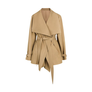 Nuovo Trench Coat Kaki da <span class=keywords><strong>Donna</strong></span> 2026 per <span class=keywords><strong>Primavera</strong></span> e Autunno, Elegante con Ampio Risvolto, Cintura in Vita, <span class=keywords><strong>Soprabito</strong></span> Casual - Product Image 5