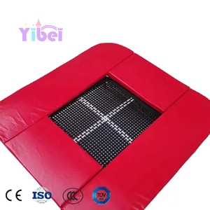 Trampolín Cuadrado de Seguridad Yibei con Estructura de Acero Estable y Colchoneta de Alta Elasticidad, Apto para Ejercicio en Casa y Deportes Recreativos - Product Image 4