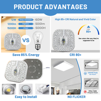 Ventes Flash : Module LED AC SMD2835 Rond pour Plafonnier Intérieur 120lm/w, 220V, IP20, 6500K, 105mm – Idéal pour Remplacer les Luminaires Sombres